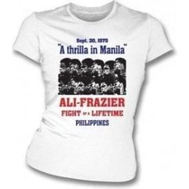 Thrilla in Manila (Ali/Frazier) 1975 Poster Womens Slim Fit T-Shirt