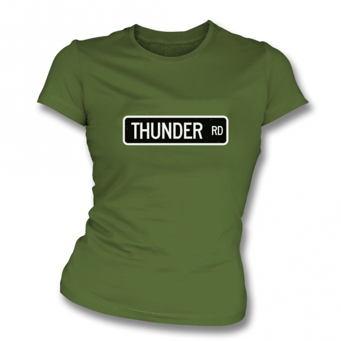 Thunder Road (Bruce Springsteen Inspired) Organic Womens Slim Fit T-Shirt