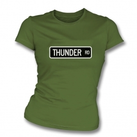Thunder Road (Bruce Springsteen Inspired) Organic Womens Slim Fit T-Shirt