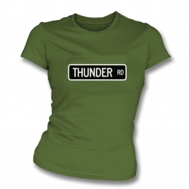 Thunder Road (Bruce Springsteen Inspired) Womens Slim Fit T-Shirt