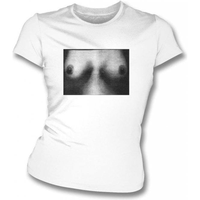 Tits original punk design (As Worn By Steve Jones, Sex Pistols) Womens Slim Fit T-Shirt