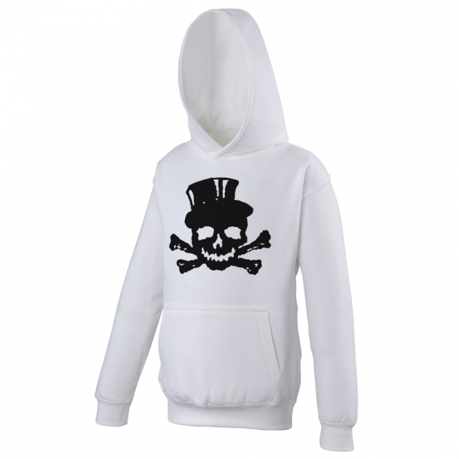 Top Hat Skull (As Worn By James Hetfield, Metallica) Hooded Sweatshirt