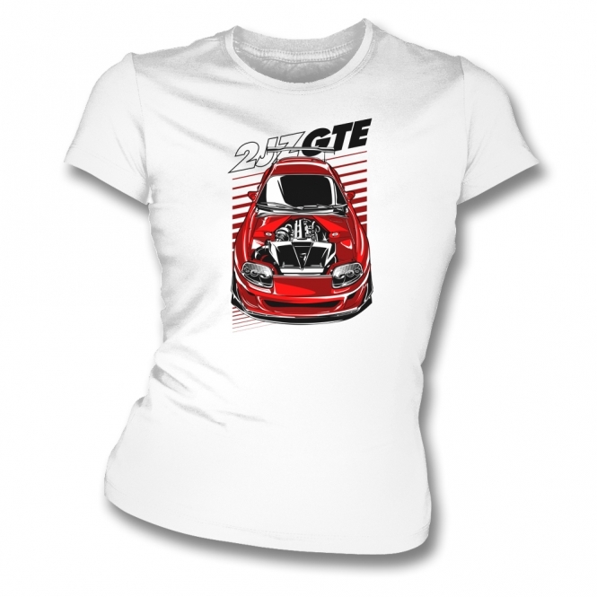 Toyota 2JZ GTE Car Womens Slim Fit T-Shirt