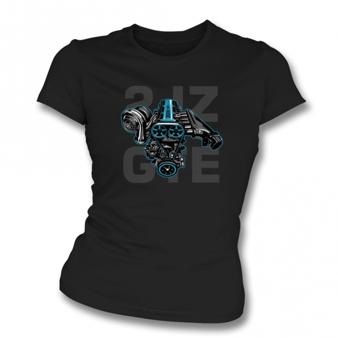 Toyota 2JZ GTE Engine Womens Slim Fit T-Shirt