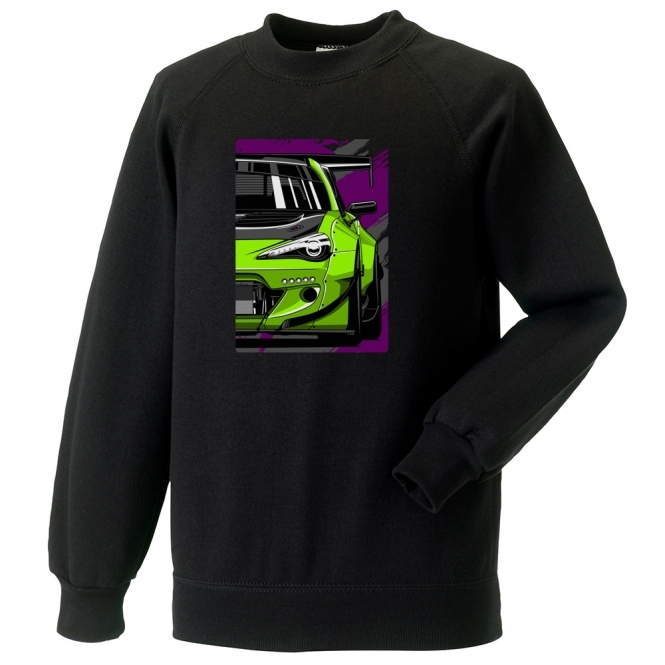 Toyota GT86 (Aero Kit Version - Green Car) Sweatshirt
