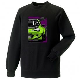 Toyota GT86 (Aero Kit Version - Green Car) Sweatshirt