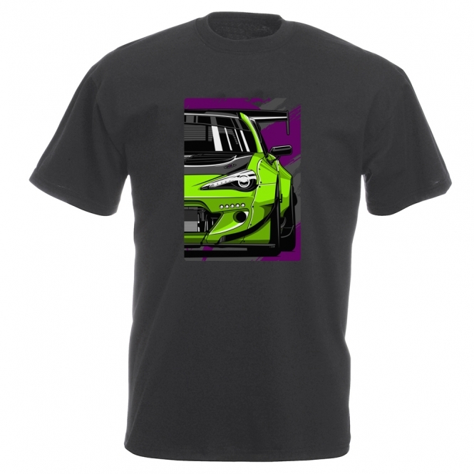Toyota GT86 (Aero Kit Version - Green Car) Vintage Wash T-Shirt