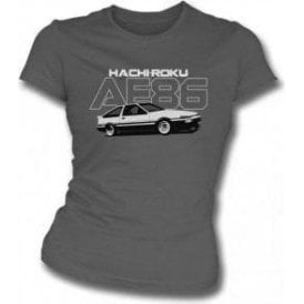 Toyota Sprinter Trueno "Hachi-Roku" AE86 Womens Slim Fit T-Shirt