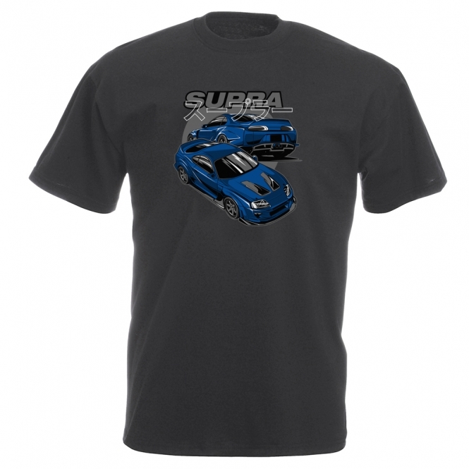 Toyota Supra (Blue Car) Vintage Wash T-Shirt