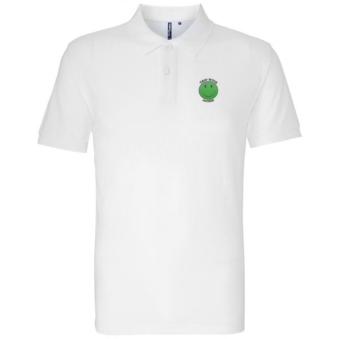 Trip With Aciiid Embroidered Left Breast Logo Polo Shirt