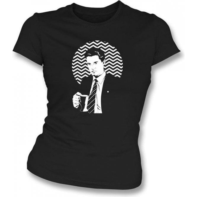 Twin Peaks Coffee Cup Womens Slim Fit T-Shirt