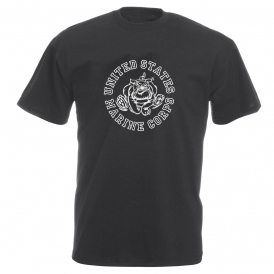 United States Marine Corps (As Worn By Joey Ramone, The Ramones) Vintage Wash T-Shirt