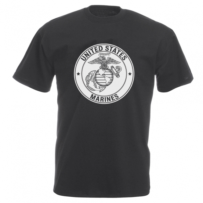 United States Marines (As Worn By Johnny Ramone, Ramones) Vintage Wash T-Shirt