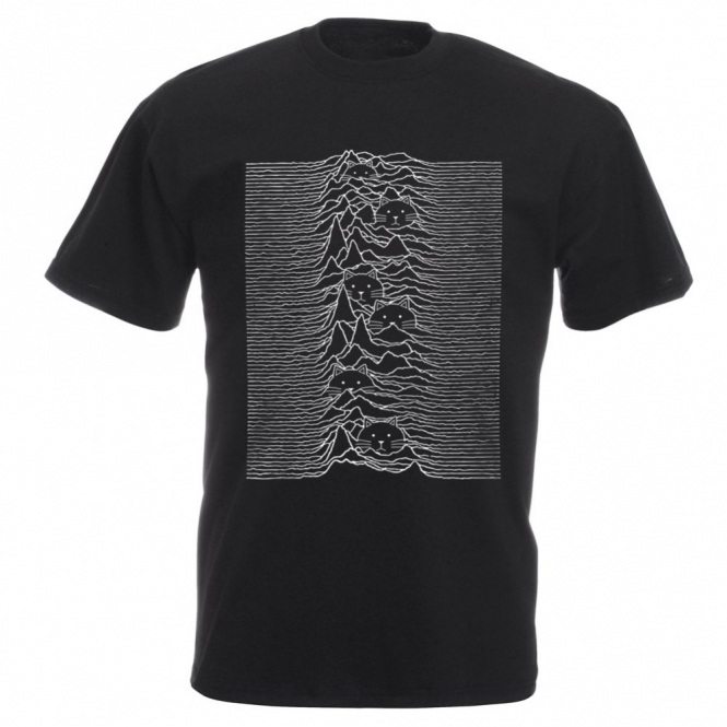 Unknown Pleasures Cat Organic T-Shirt
