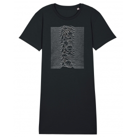 Unknown Pleasures Cat Womens Organic T-Shirt Dress