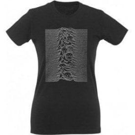Unknown Pleasures Cat Womens Slim Fit T-Shirt