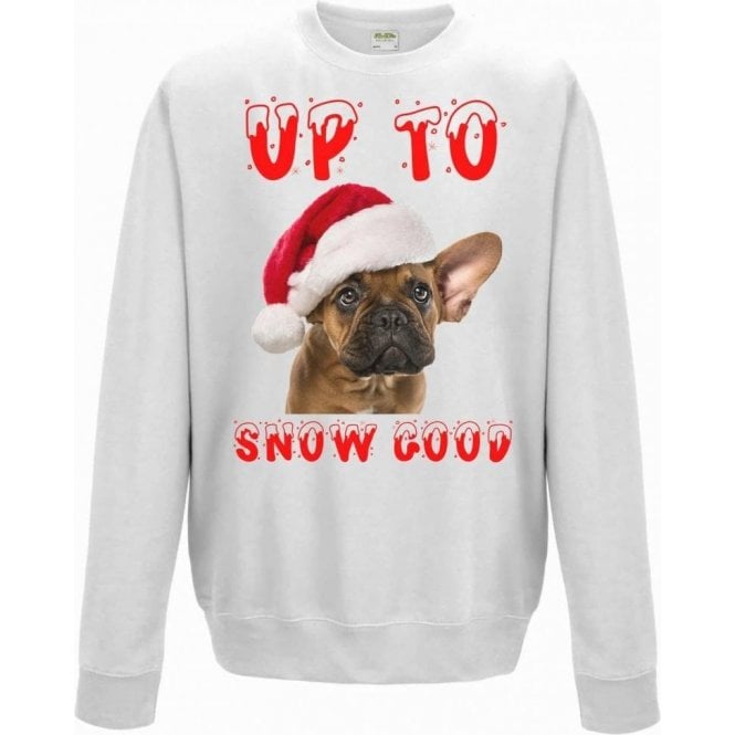 Up To Snow Good (Bulldog) Christmas Jumper