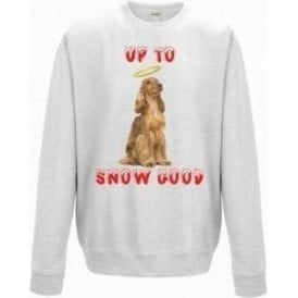 Up To Snow Good (Cocker Spaniel) Kids Christmas Jumper