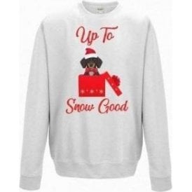 Up To Snow Good (Dachshund) Christmas Jumper