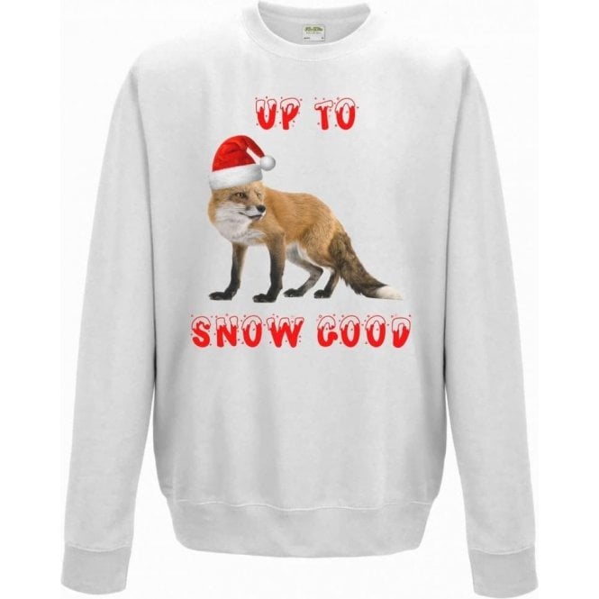 Up To Snow Good (Fox) Kids Christmas Jumper