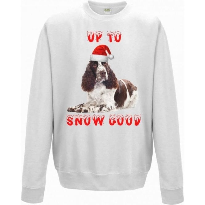 Up To Snow Good (Springer Spaniel) Christmas Jumper