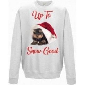 Up To Snow Good (Yorkshire Terrier) Kids Christmas Jumper