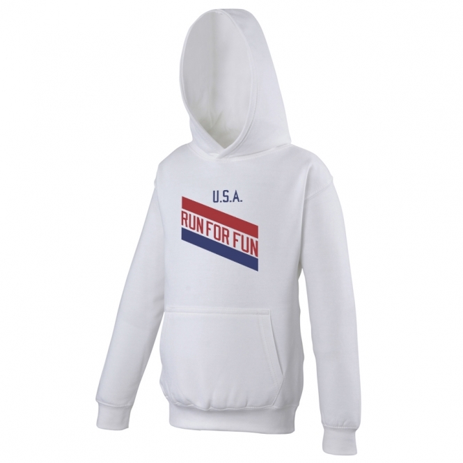 USA Run For Fun (As Worn By Freddie Mercury, Queen) Hooded Sweatshirt