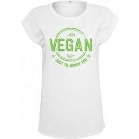 Vegan Just To Annoy You Womens Extended Shoulder T-Shirt