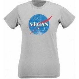 Vegan NASA Womens Slim Fit T-Shirt