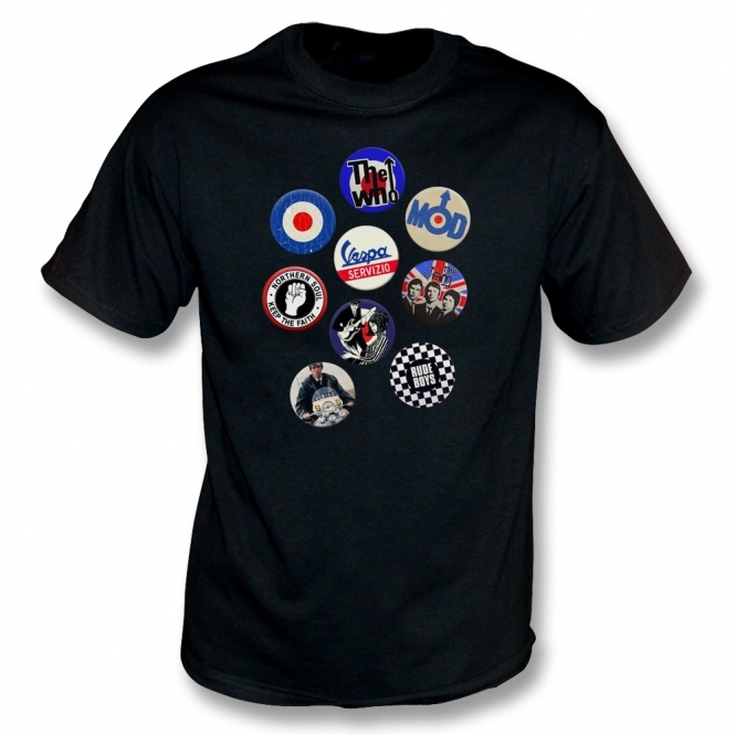 Vintage Mod Badges T-Shirt