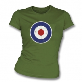 Vintage Mod Target Womens Slim Fit T-Shirt