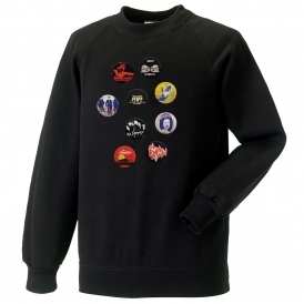 Vintage Punk Badges Sweatshirt