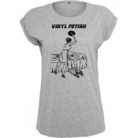 Vinyl Fetish Womens Extended Shoulder T-Shirt