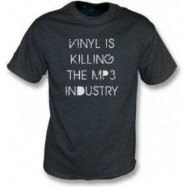 Vinyl is killing the MP3 Industry Vintage Wash T-shirt