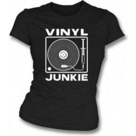Vinyl Junkie Girl's Slim-Fit T-shirt