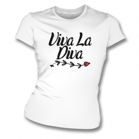 Viva La Diva Organic Womens Slim Fit T-Shirt