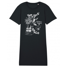 Vive Le Rock Womens Organic T-Shirt Dress