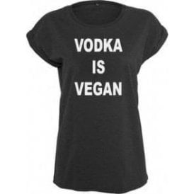 Vodka Is Vegan Womens Extended Shoulder T-Shirt