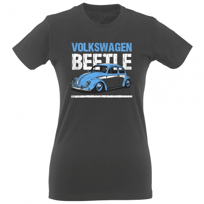 Volkswagen Beetle Organic Womens Slim Fit T-Shirt