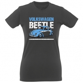 Volkswagen Beetle Organic Womens Slim Fit T-Shirt