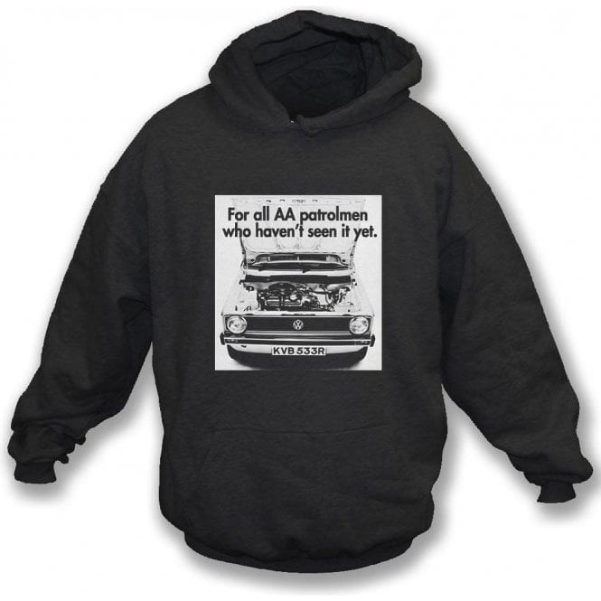 VW Golf AA Patrolman Advert Kids Hooded Sweatshirt