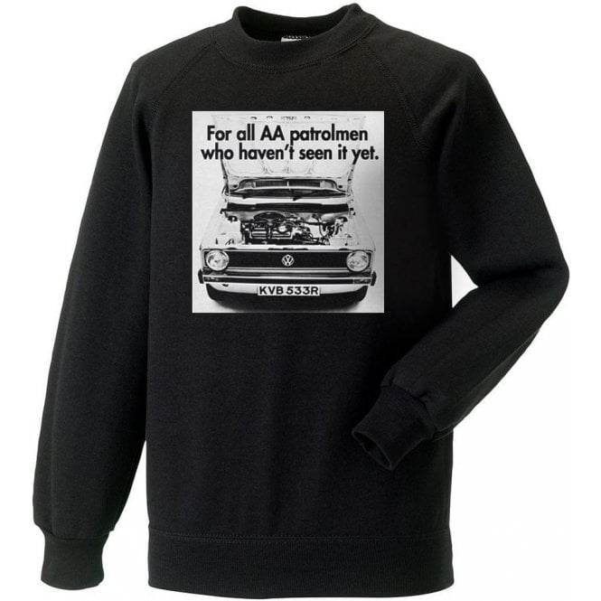 VW Golf AA Patrolman Advert Kids Sweatshirt