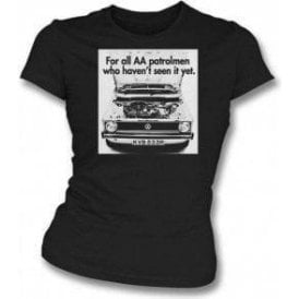 VW Golf AA Patrolman Advert Womens Slim Fit T-Shirt