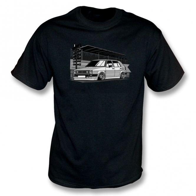 VW Golf MK2 (Drag Strip) T-Shirt