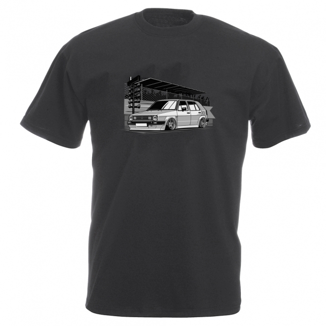 VW Golf MK2 (Drag Strip) Vintage Wash T-Shirt