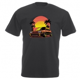 VW Golf MK2 (Miami Style) Vintage Wash T-Shirt