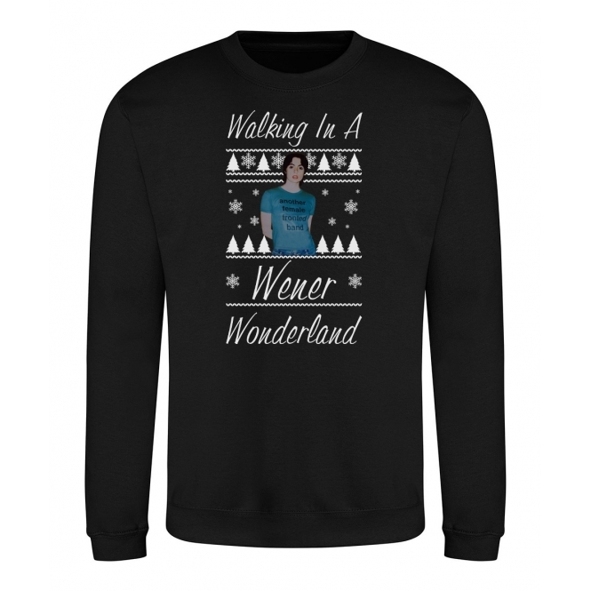 Walking In A Wener Wonderland (Louise Wener - Sleeper Influenced) Ugly Christmas Sweatshirt
