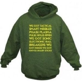 'We Got Tactical Smart Missiles...' (Inspired by Aliens) Movie Slogan Hooded Sweatshirt