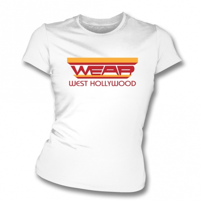 Wear, West Hollywood (As Worn By Freddie Mercury, Queen) Organic Womens Slim Fit T-Shirt