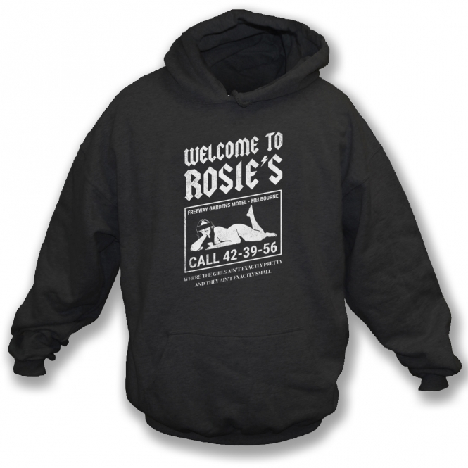 Welcome To Rosie's (AC/DC Influenced) Hooded Sweatshirt